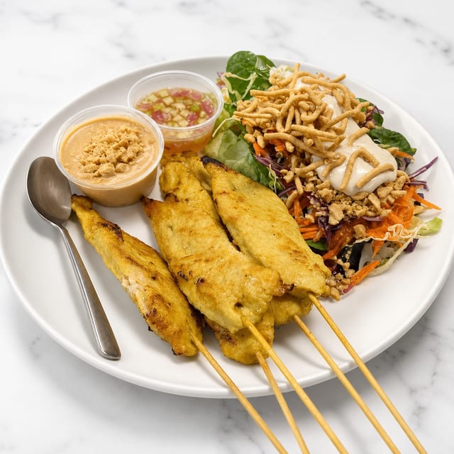 Chicken Satay Salad.